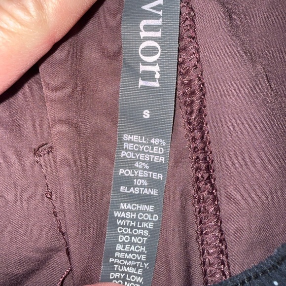 Vuori Burgundy Performance Shorts with Dark Waistband - Picture 2 of 3